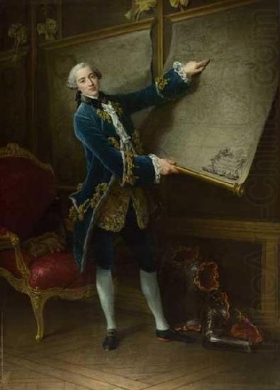 Francois-Hubert Drouais Portrait of Count of Vaudreuil china oil painting image